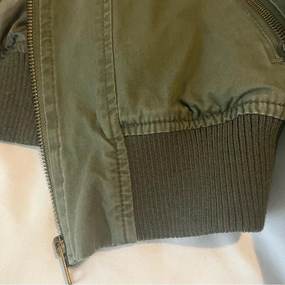 Ambiance Small Olive Bomber Jacket - Picture 14 of 16